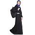 Slant cut at waist Travel Abaya